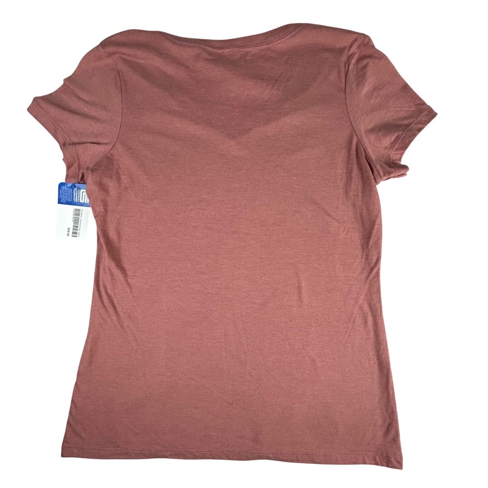 Shelby American Womens Cobra Rhinestone V-Neck Graphic Tee Mauve LDM0005-BF-M M - Picture 2 of 7